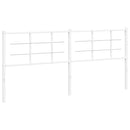 udskiftningsgavl 193 cm metal hvid