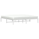 sengeramme 193x203 cm metal hvid