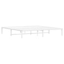 sengeramme 193x203 cm metal hvid