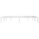 sengeramme 193x203 cm metal hvid