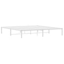 sengeramme 193x203 cm metal hvid