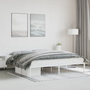 sengeramme 193x203 cm metal hvid