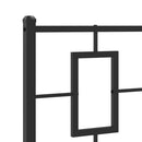 sengeramme med sengegavl 90x190 cm metal sort