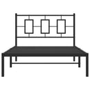 sengeramme med sengegavl 107x203 cm metal sort
