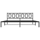 sengeramme med sengegavl 193x203 cm metal sort