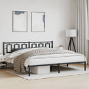 sengeramme med sengegavl 193x203 cm metal sort