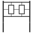 udskiftningsgavl 75 cm metal sort