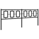 udskiftningsgavl 193 cm metal sort
