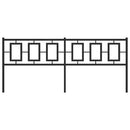 udskiftningsgavl 193 cm metal sort