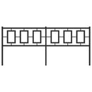 udskiftningsgavl 200 cm metal sort
