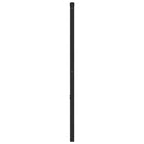udskiftningsgavl 200 cm metal sort