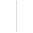 udskiftningsgavl 75 cm metal hvid