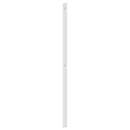 udskiftningsgavl 80 cm metal hvid