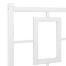 udskiftningsgavl 180 cm metal hvid
