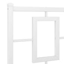 udskiftningsgavl 200 cm metal hvid