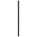 udskiftningsgavl 80 cm metal sort