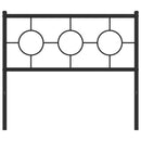 udskiftningsgavl 100 cm metal sort