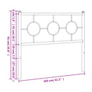 udskiftningsgavl 100 cm metal sort