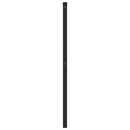 udskiftningsgavl 107 cm metal sort