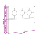 udskiftningsgavl 107 cm metal sort