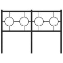 udskiftningsgavl 120 cm metal sort