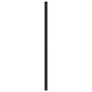 udskiftningsgavl 120 cm metal sort