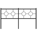 udskiftningsgavl 150 cm metal sort