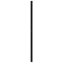 udskiftningsgavl 150 cm metal sort