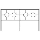 udskiftningsgavl 160 cm metal sort