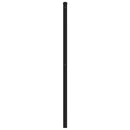 udskiftningsgavl 160 cm metal sort