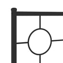 udskiftningsgavl 160 cm metal sort