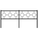udskiftningsgavl 180 cm metal sort