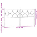 udskiftningsgavl 180 cm metal sort