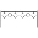 udskiftningsgavl 193 cm metal sort