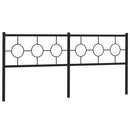 udskiftningsgavl 200 cm metal sort