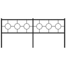 udskiftningsgavl 200 cm metal sort
