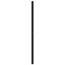 udskiftningsgavl 200 cm metal sort
