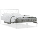 sengeramme med sengegavl 120x190 cm metal hvid