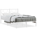 sengeramme med sengegavl 120x200 cm metal hvid