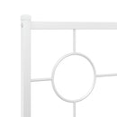 sengeramme med sengegavl 120x200 cm metal hvid
