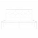 sengeramme med sengegavl 140x190 cm metal hvid