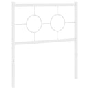 udskiftningsgavl 75 cm metal hvid
