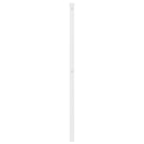 udskiftningsgavl 80 cm metal hvid