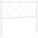 udskiftningsgavl 107 cm metal hvid