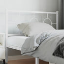 udskiftningsgavl 107 cm metal hvid