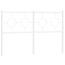 udskiftningsgavl 140 cm metal hvid