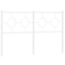 udskiftningsgavl 140 cm metal hvid