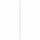 udskiftningsgavl 140 cm metal hvid