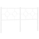 udskiftningsgavl 150 cm metal hvid