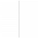 udskiftningsgavl 160 cm metal hvid